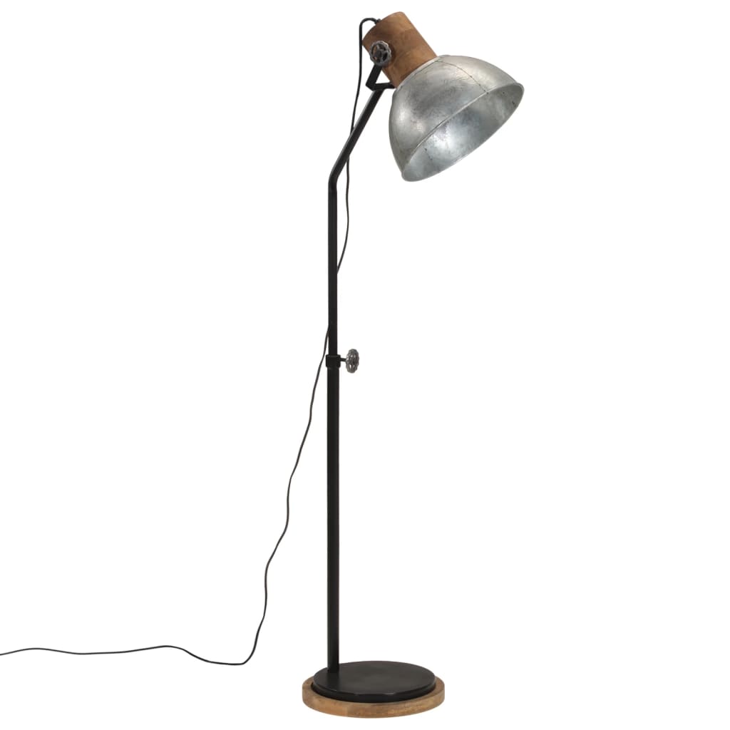 vintage ezüst állólámpa 25 W 30x30x100-150 cm E27