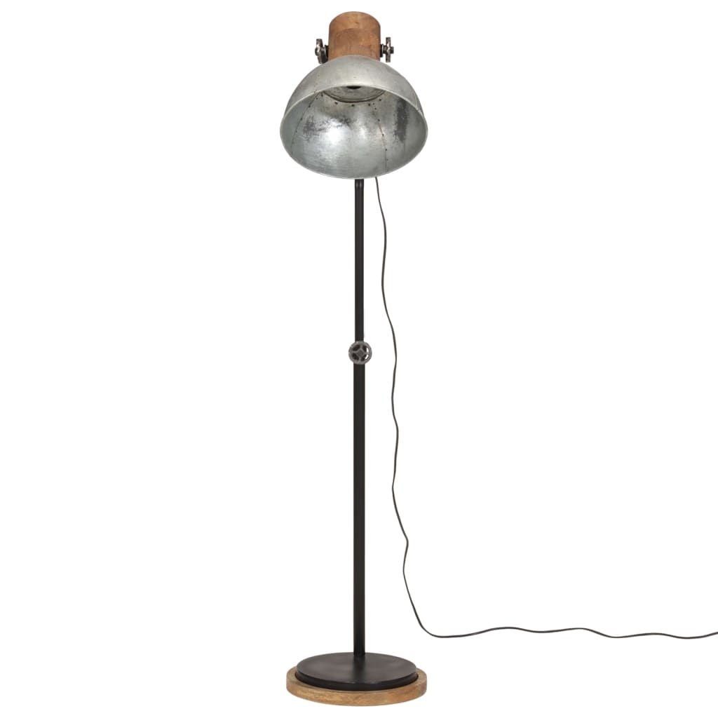 vintage ezüst állólámpa 25 W 30x30x100-150 cm E27