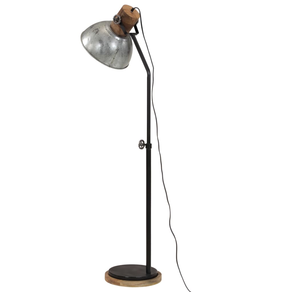 vintage ezüst állólámpa 25 W 30x30x100-150 cm E27
