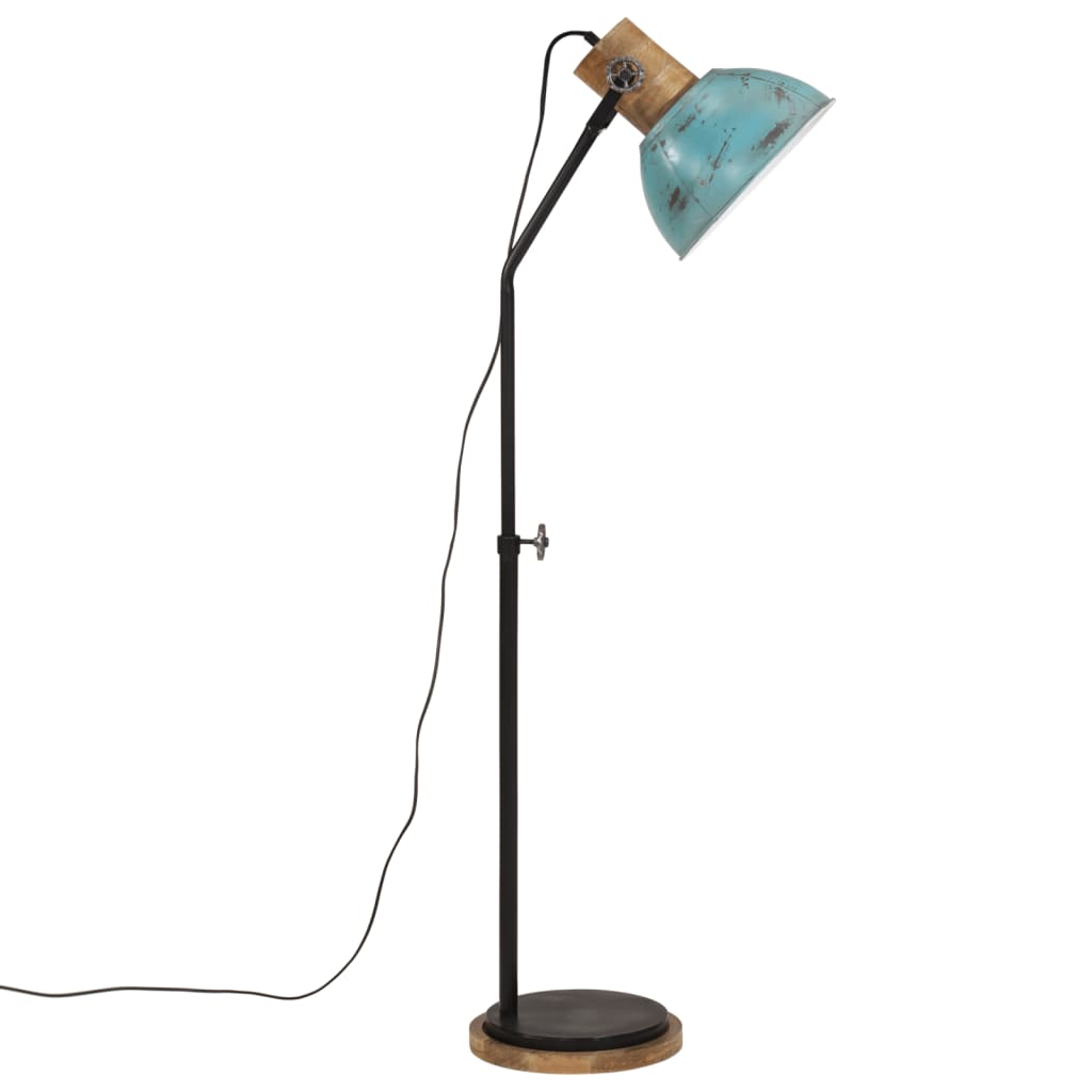 kopott kék állólámpa 25 W 30x30x100-150 cm E27