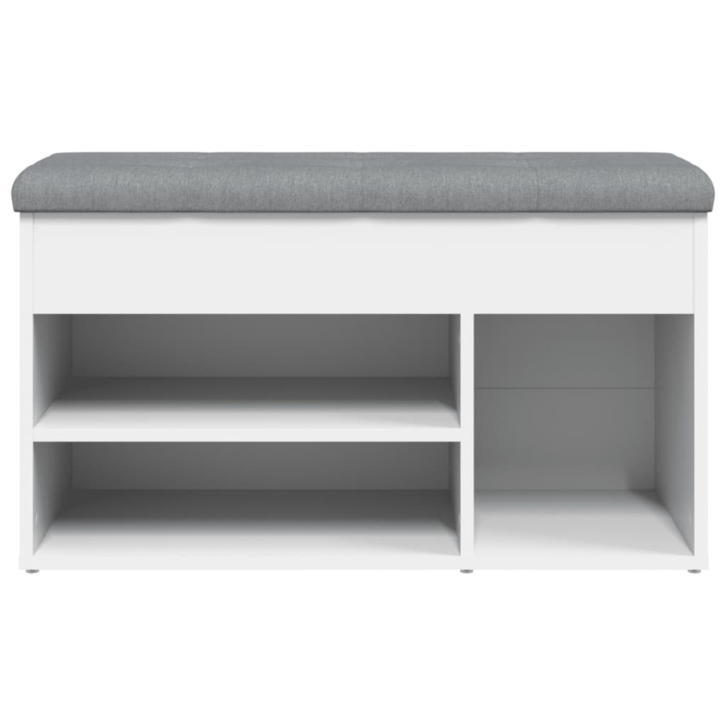 fehér cipőpad 82 x 32 x 45,5 cm rétegelt fából