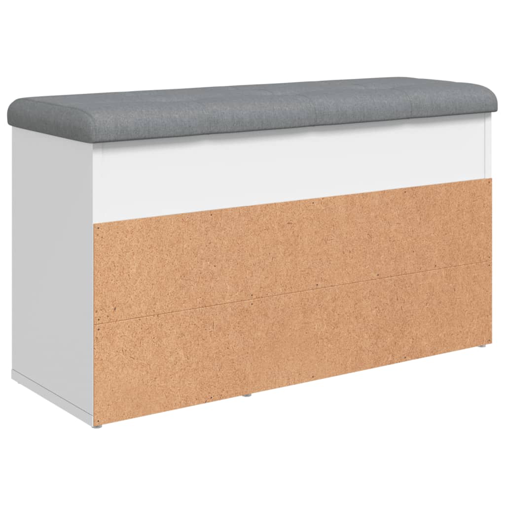 fehér cipőpad 82 x 32 x 45,5 cm rétegelt fából