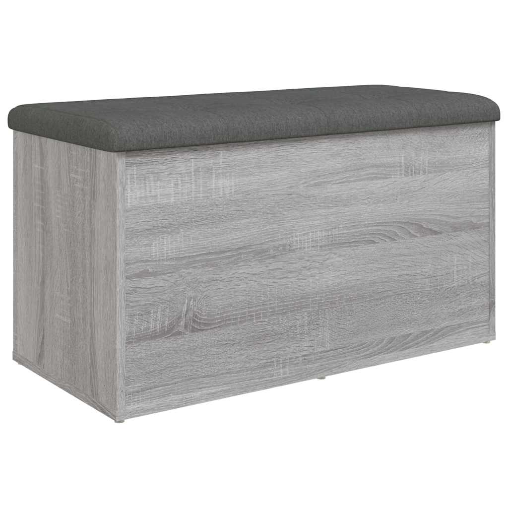 szürke sonoma színű szerelt fa tárolópad 82 x 42 x 45 cm
