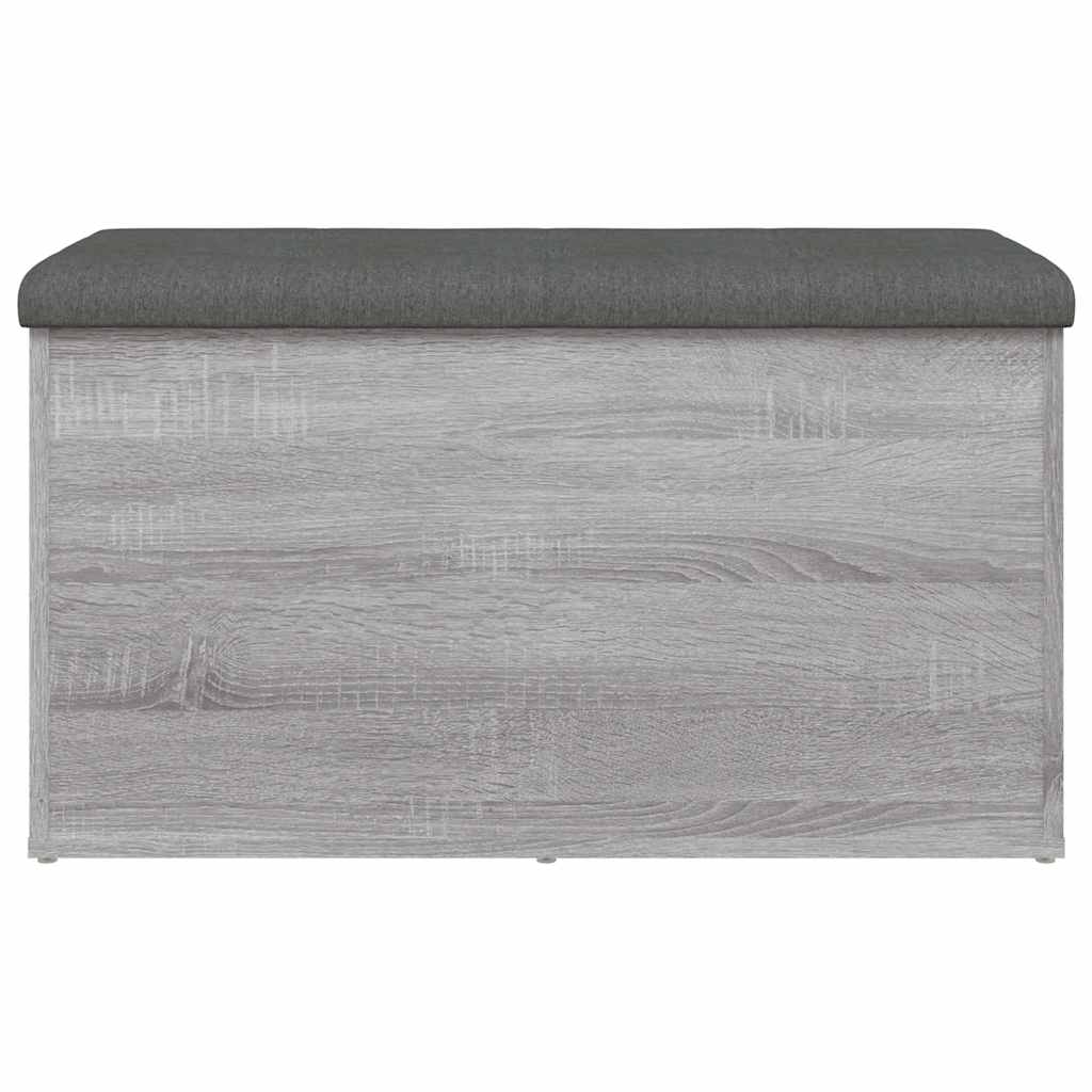 szürke sonoma színű szerelt fa tárolópad 82 x 42 x 45 cm
