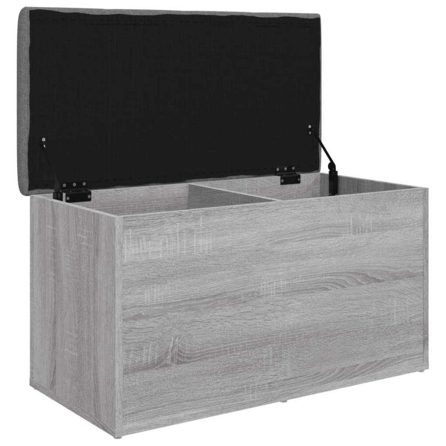 szürke sonoma színű szerelt fa tárolópad 82 x 42 x 45 cm