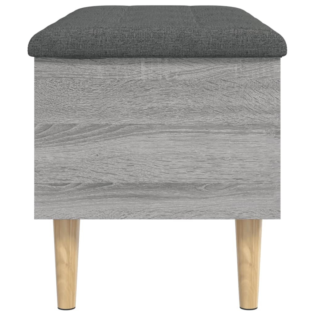 szürke sonoma színű szerelt fa tárolópad 82x42x46 cm