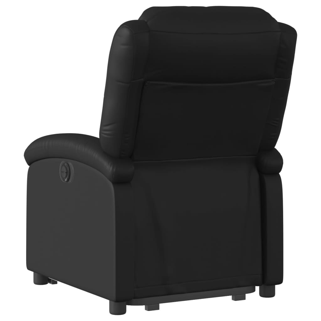 fekete műbőr dönthető állófotel