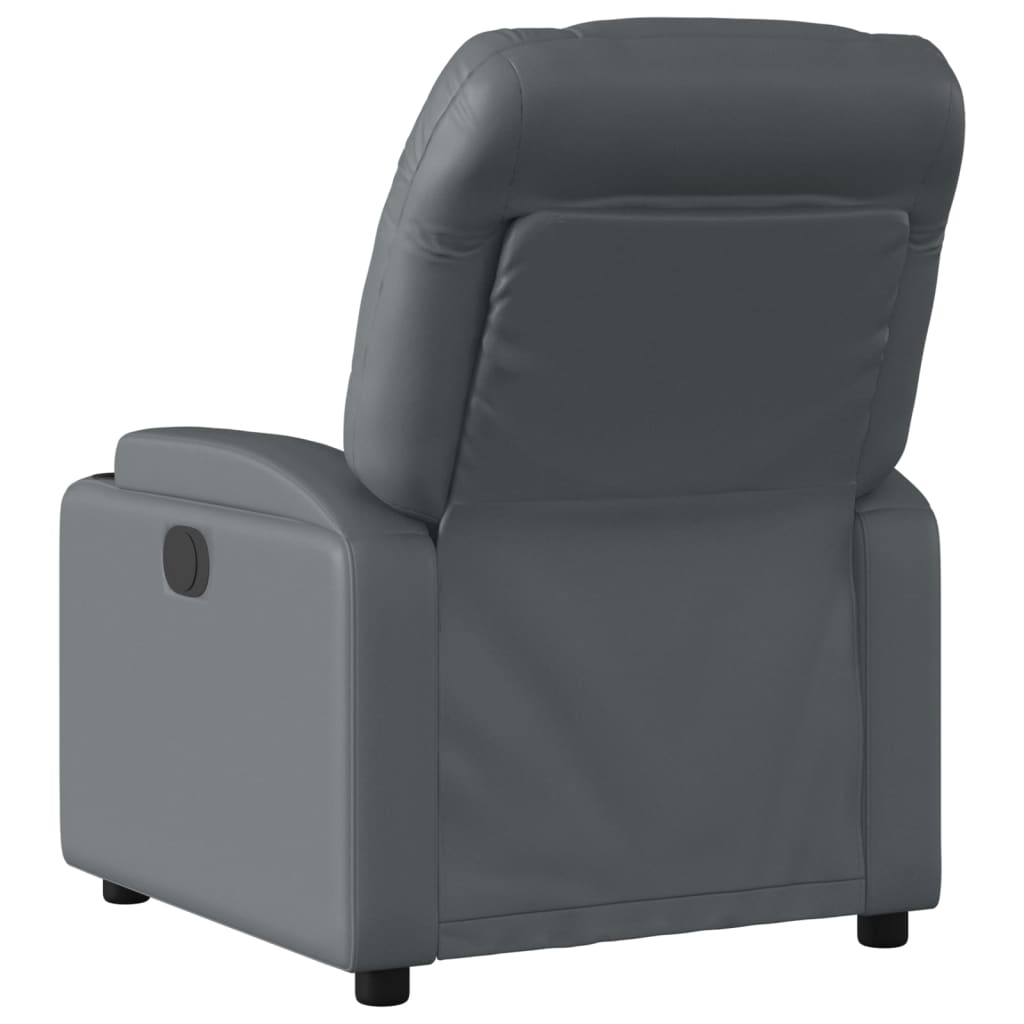 szürke műbőr relaxfotel