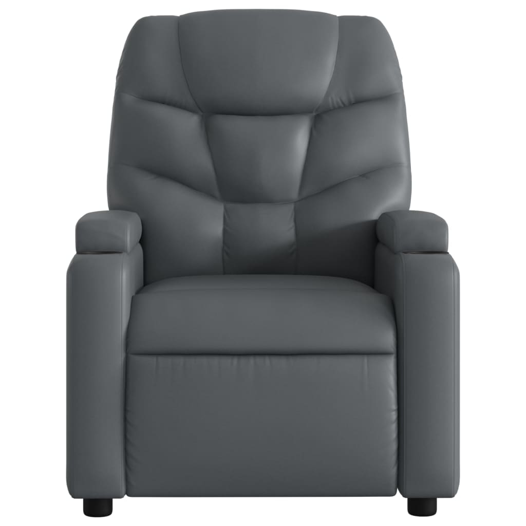 szürke műbőr relaxfotel