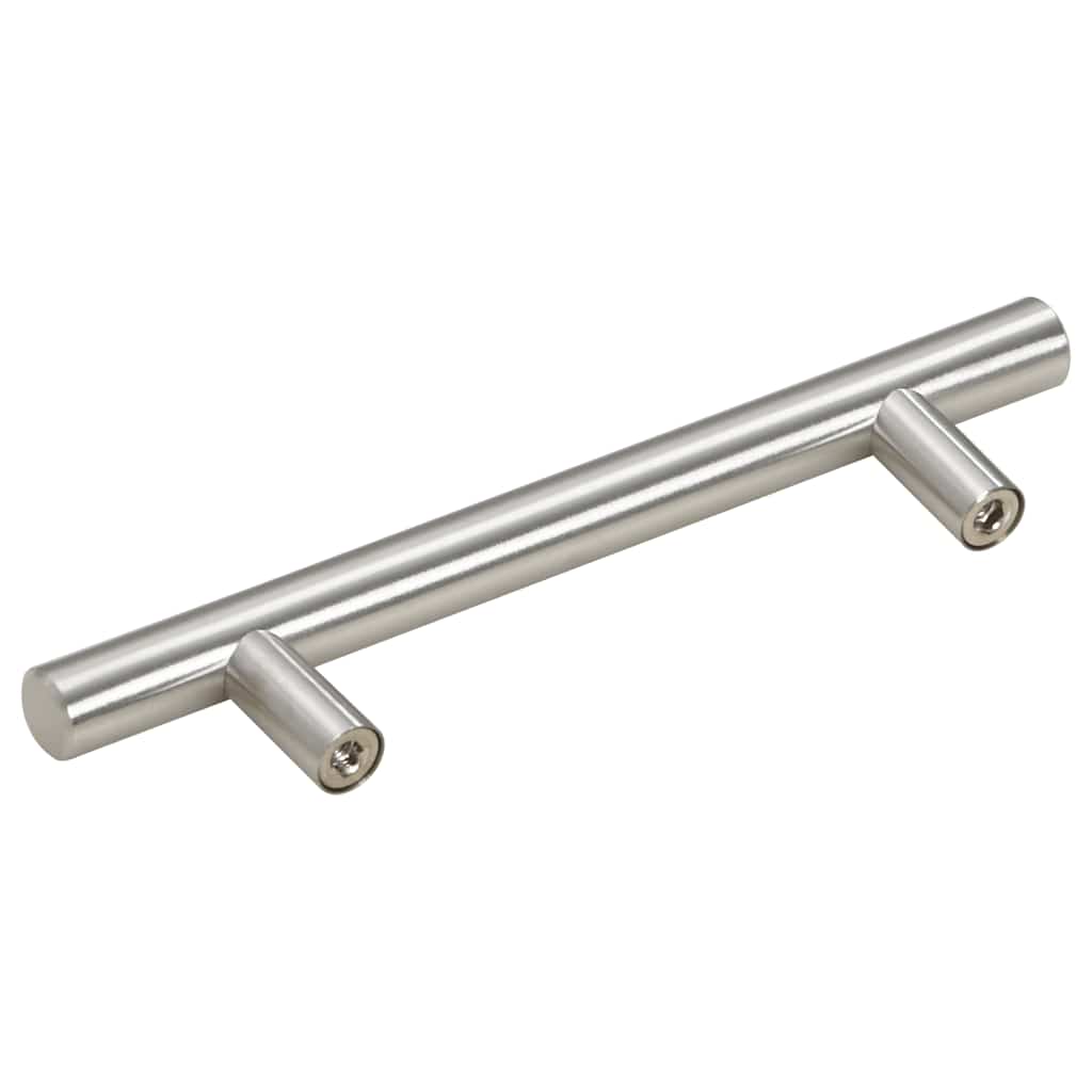 10 db ezüst rozsdamentes acél szekrényfogantyú 96 mm