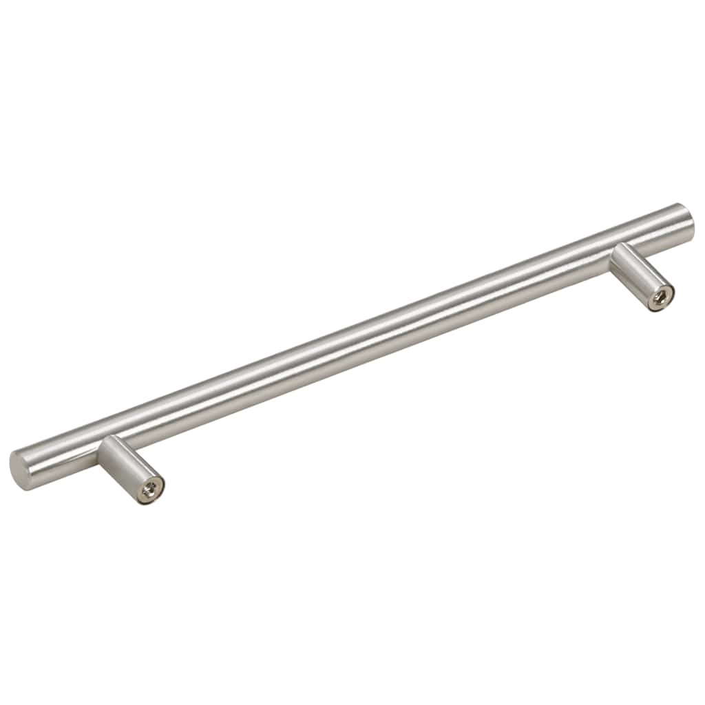 5 db ezüst rozsdamentes acél szekrényfogantyú 192 mm