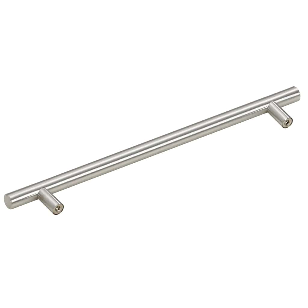 5 db ezüst rozsdamentes acél szekrényfogantyú 224 mm