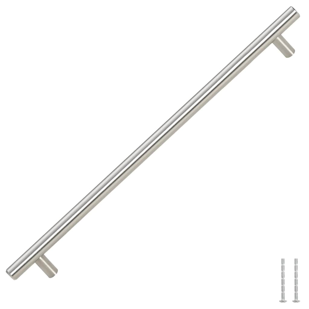 5 db ezüst rozsdamentes acél szekrényfogantyú 320 mm