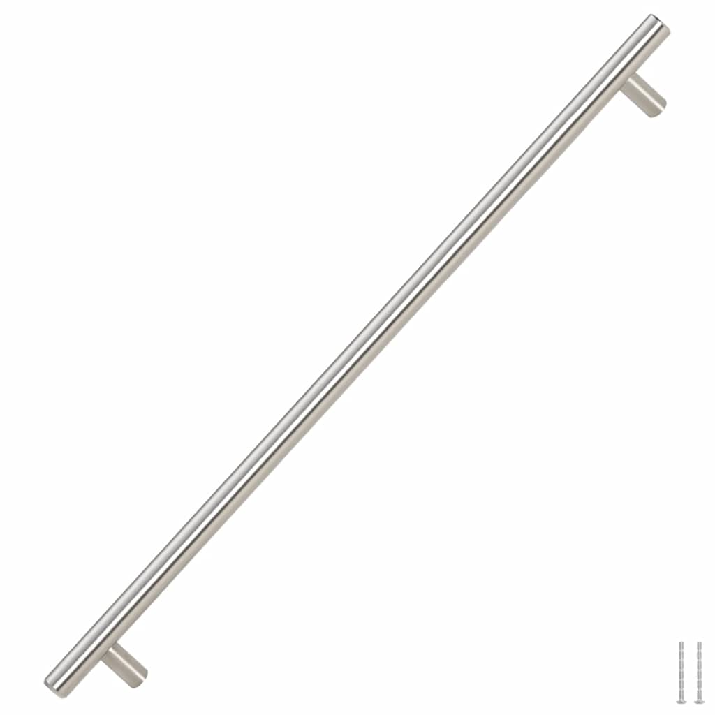 5 db ezüst rozsdamentes acél szekrényfogantyú 480 mm