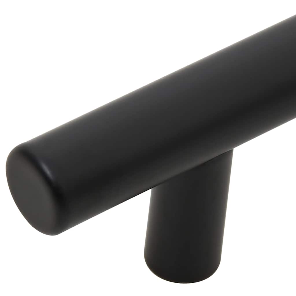 10 db fekete rozsdamentes acél szekrényfogantyú 160 mm