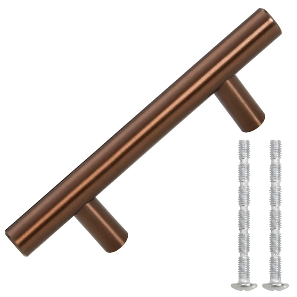 10 db bronz rozsdamentes acél szekrényfogantyú 64 mm