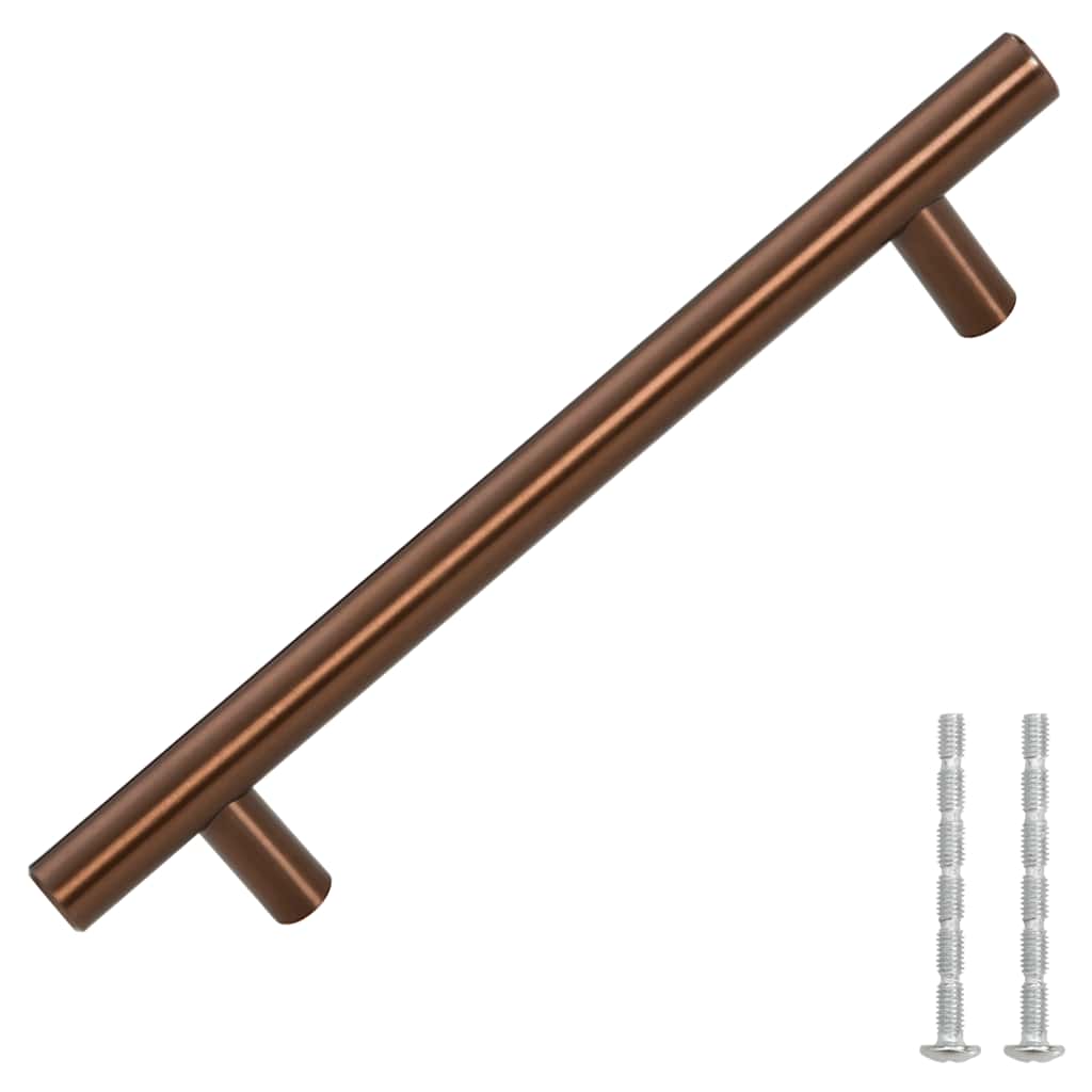 10 db bronz rozsdamentes acél szekrényfogantyú 128 mm