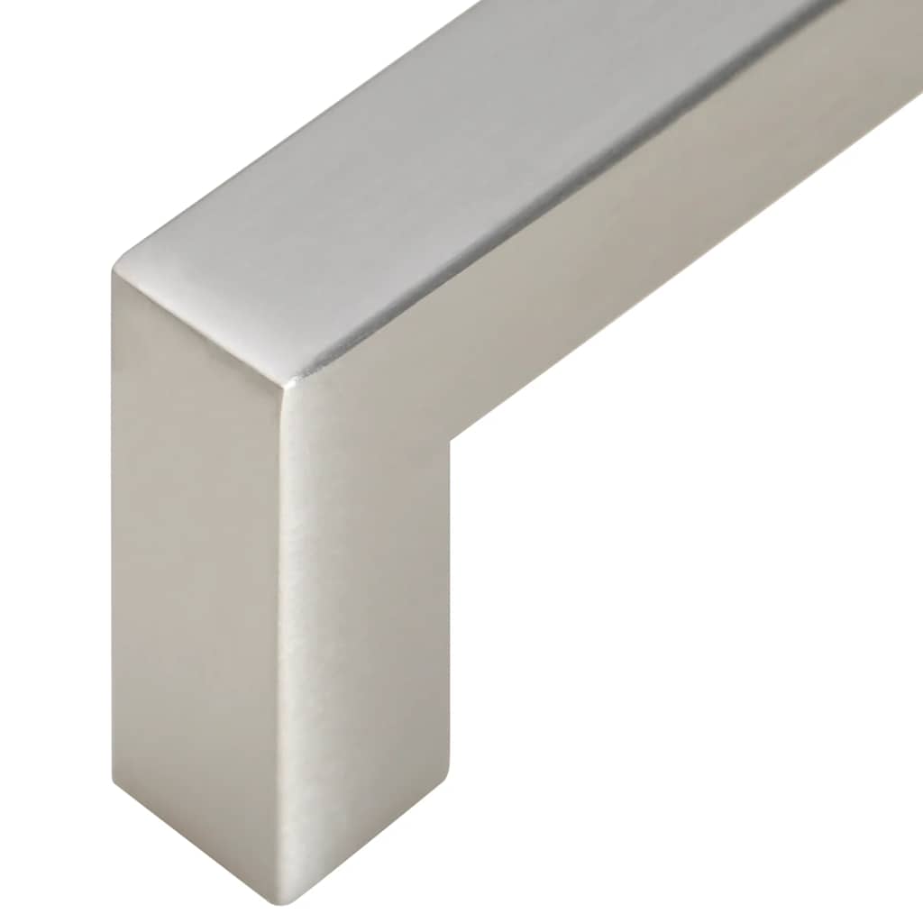 10 db ezüst rozsdamentes acél szekrényfogantyú 96 mm