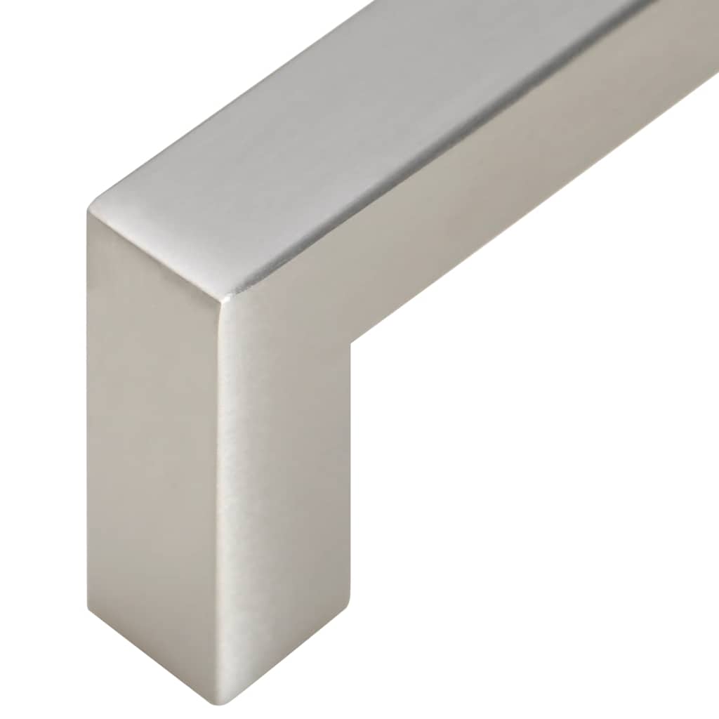 5 db ezüst rozsdamentes acél szekrényfogantyú 192 mm
