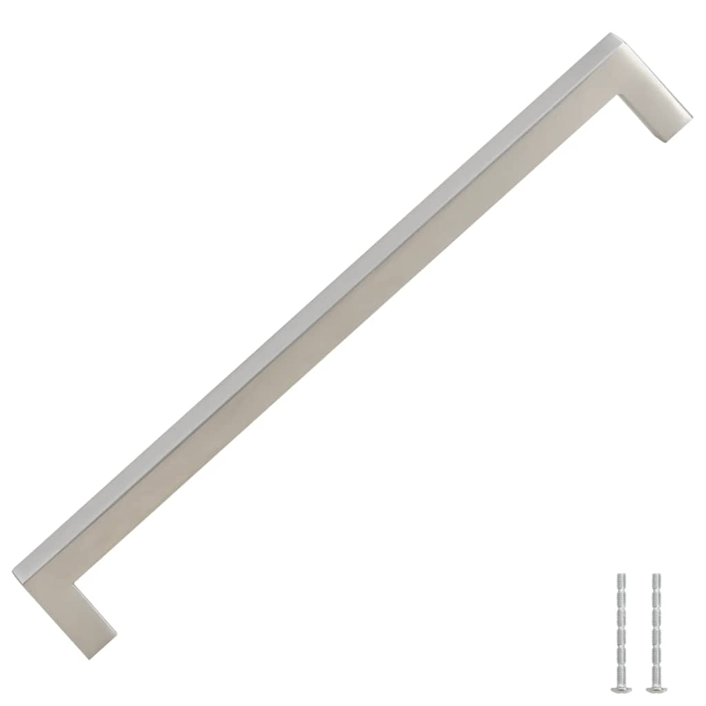 5 db ezüst rozsdamentes acél szekrényfogantyú 224 mm