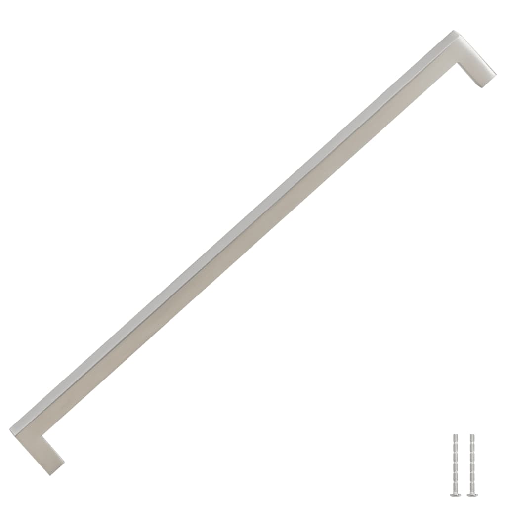 5 db ezüst rozsdamentes acél szekrényfogantyú 320 mm
