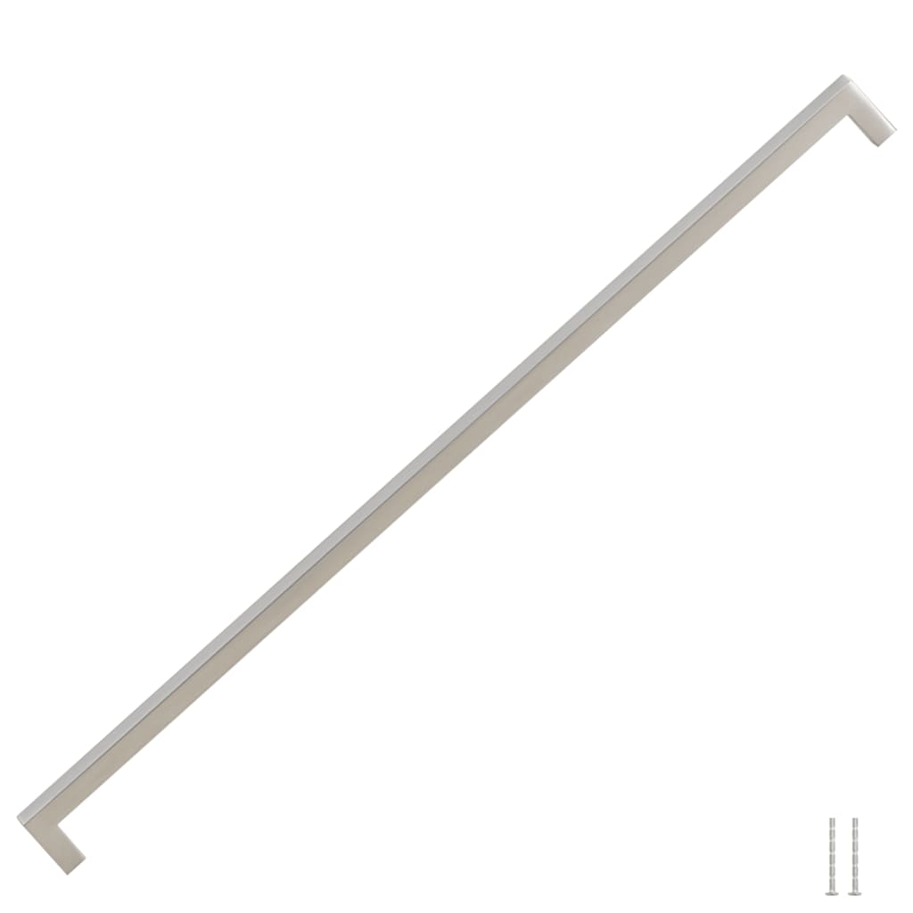 5 db ezüst rozsdamentes acél szekrényfogantyú 480 mm