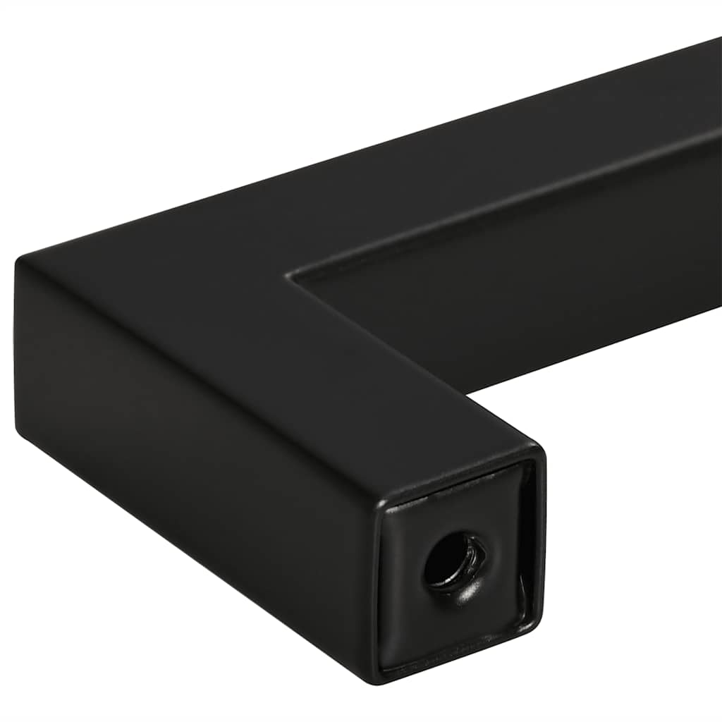 10 db fekete rozsdamentes acél szekrényfogantyú 96 mm