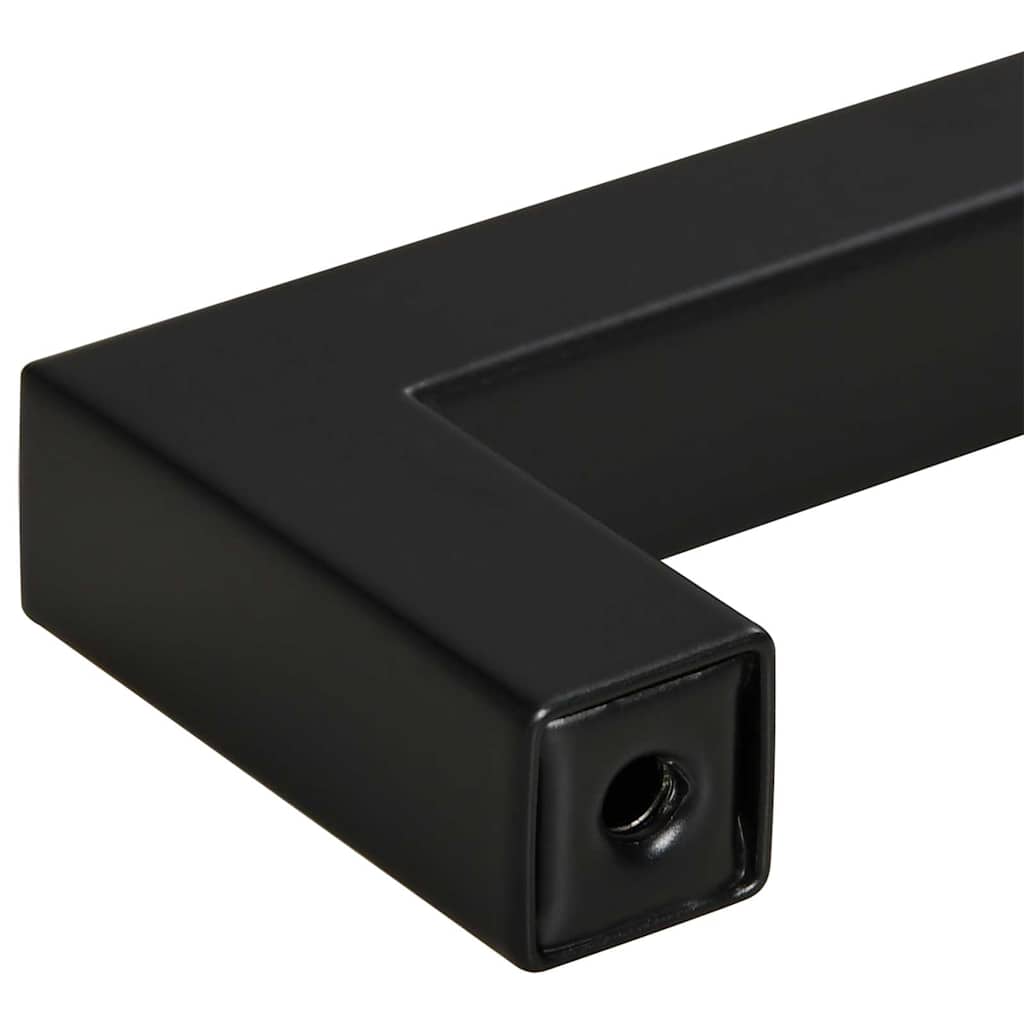 10 db fekete rozsdamentes acél szekrényfogantyú 160 mm