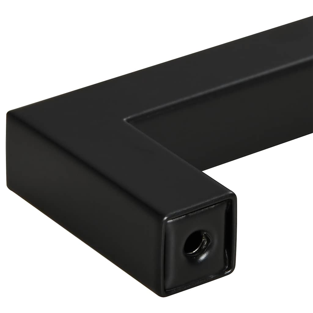 5 db fekete rozsdamentes acél szekrényfogantyú 224 mm