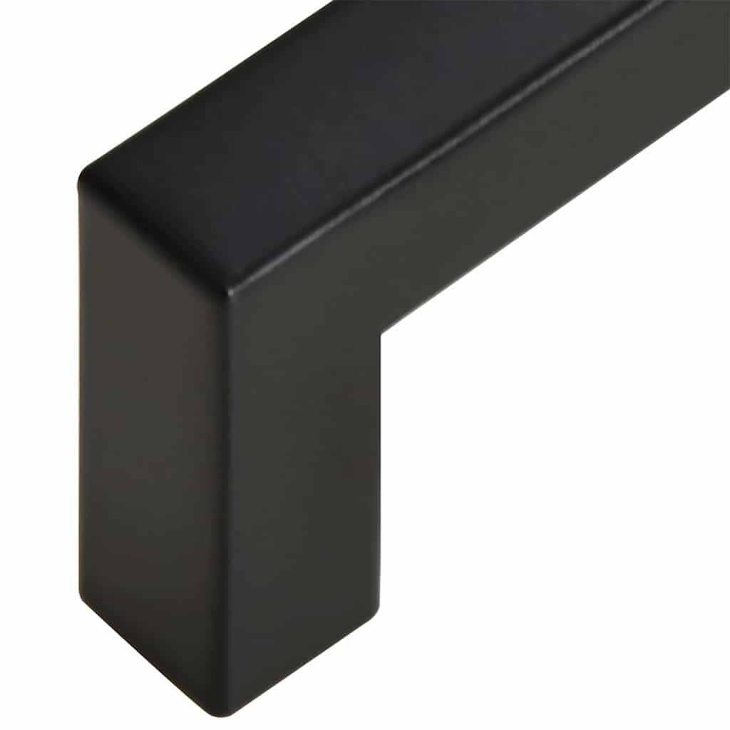 5 db fekete rozsdamentes acél szekrényfogantyú 224 mm
