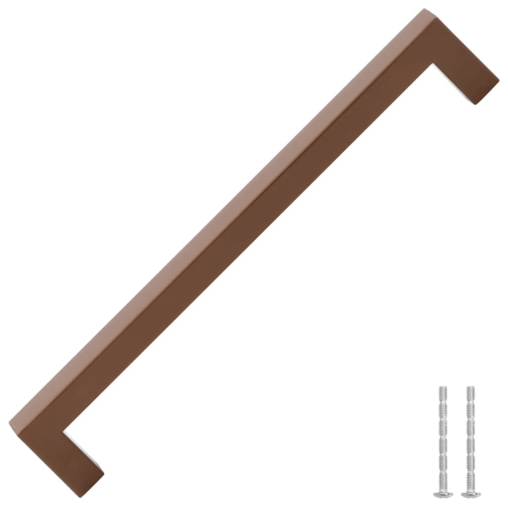 5 db fekete rozsdamentes acél szekrényfogantyú 224 mm