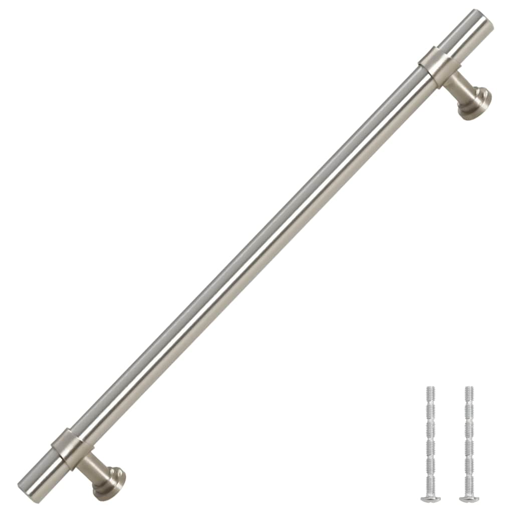 5 db ezüst rozsdamentes acél szekrényfogantyú 192 mm