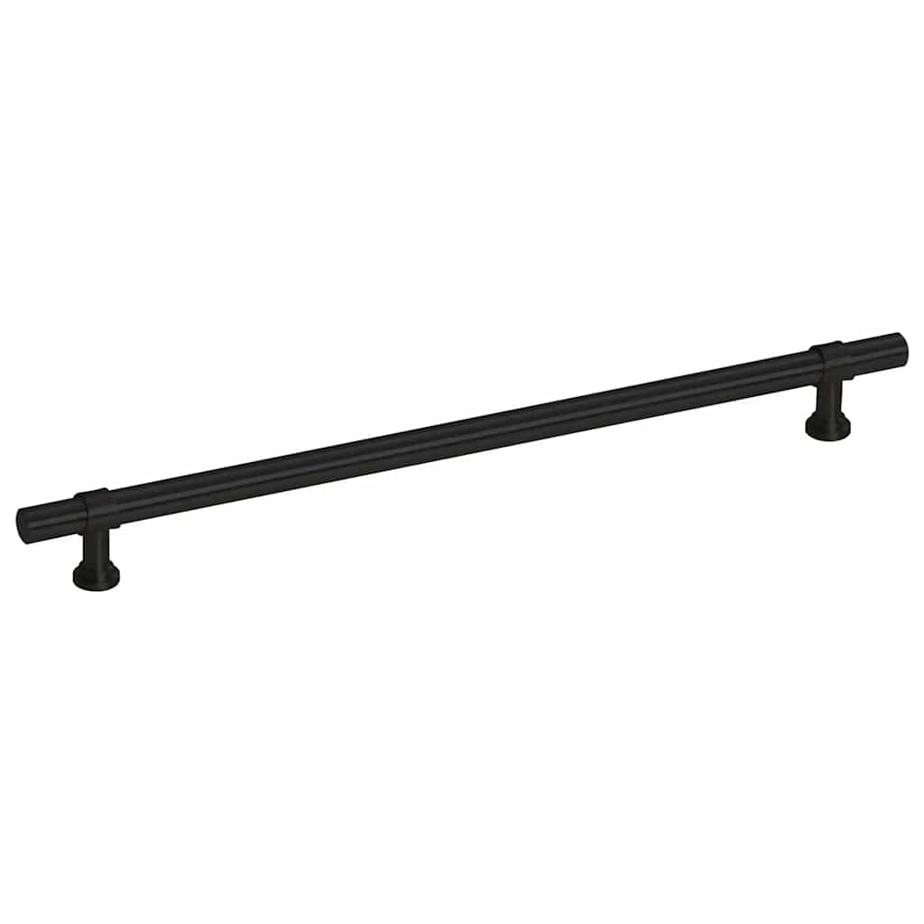 5 db fekete rozsdamentes acél szekrényfogantyú 224 mm