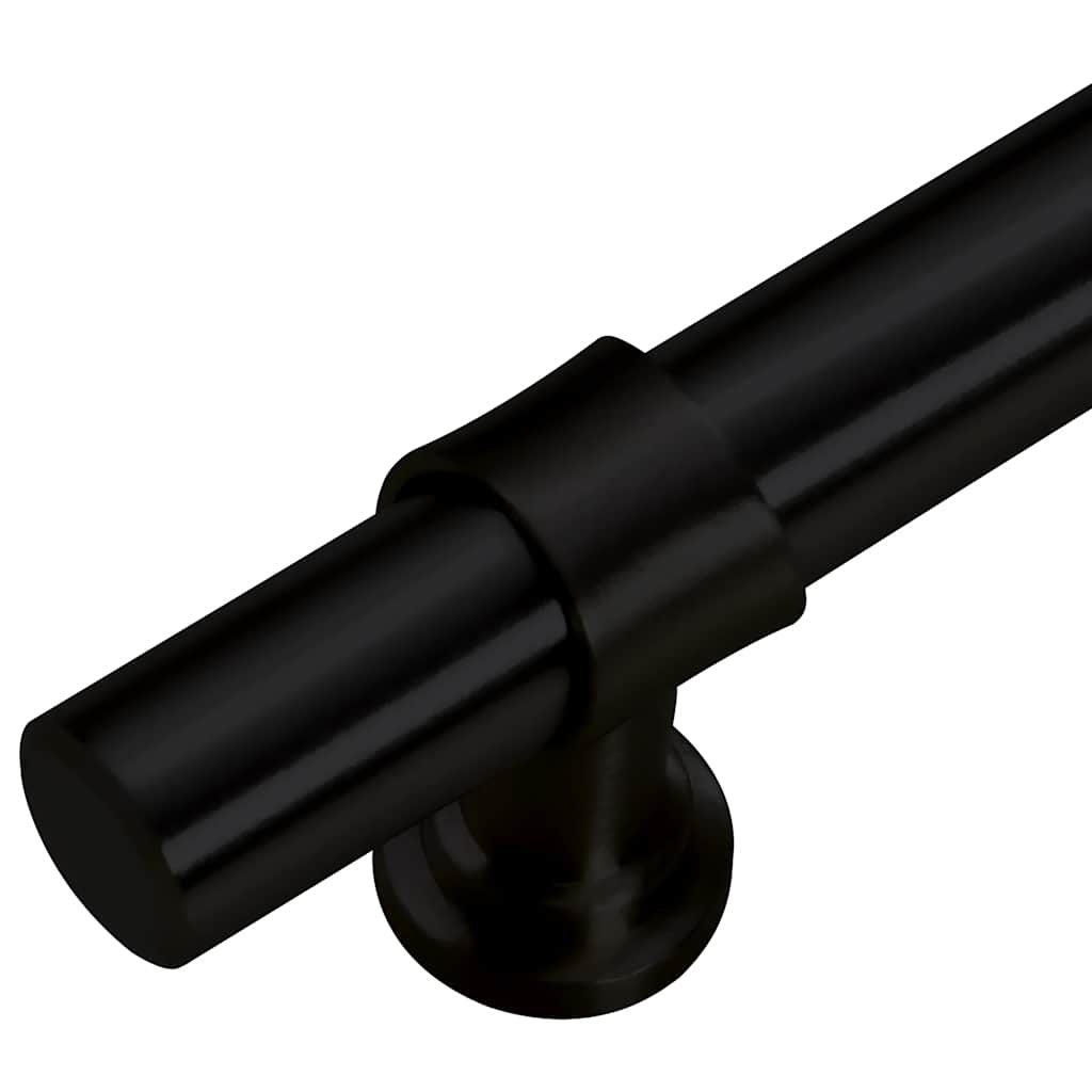 5 db fekete rozsdamentes acél szekrényfogantyú 224 mm
