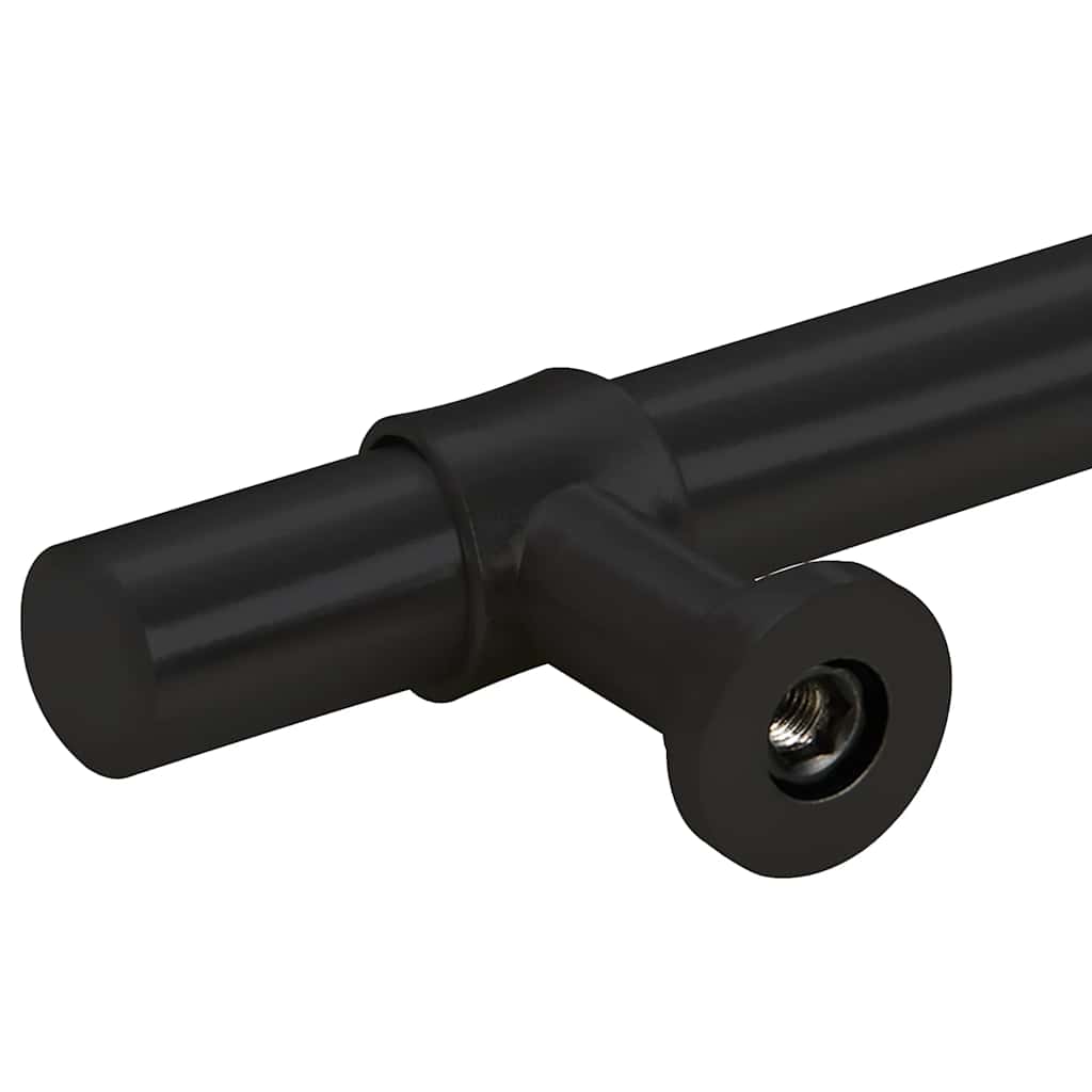 5 db fekete rozsdamentes acél szekrényfogantyú 224 mm
