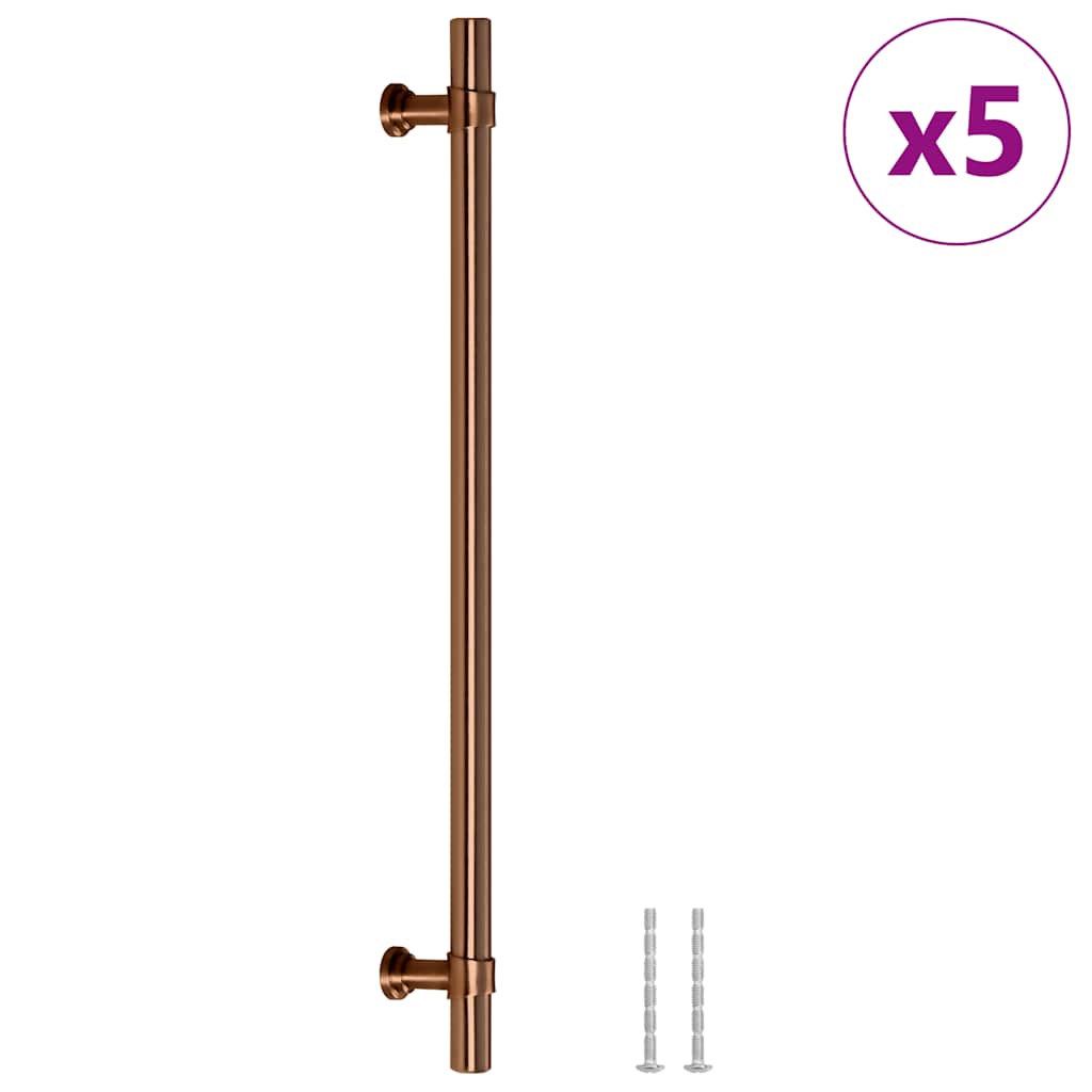 5 db bronz rozsdamentes acél szekrényfogantyú 480 mm