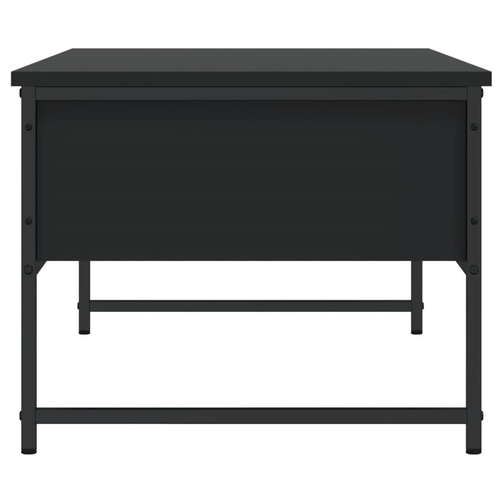 fekete szerelt fa dohányzóasztal 101x49x39,5 cm