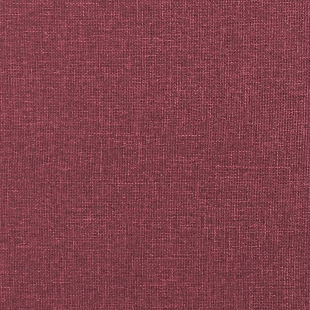 bordó szövet pad háttámlával 120 x 62 x 75,5 cm