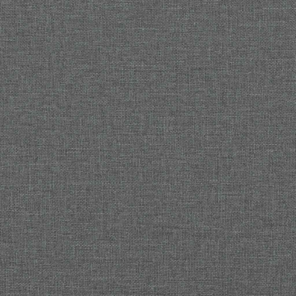 sötétszürke szövetpad párnákkal 113x64,5x75,5 cm