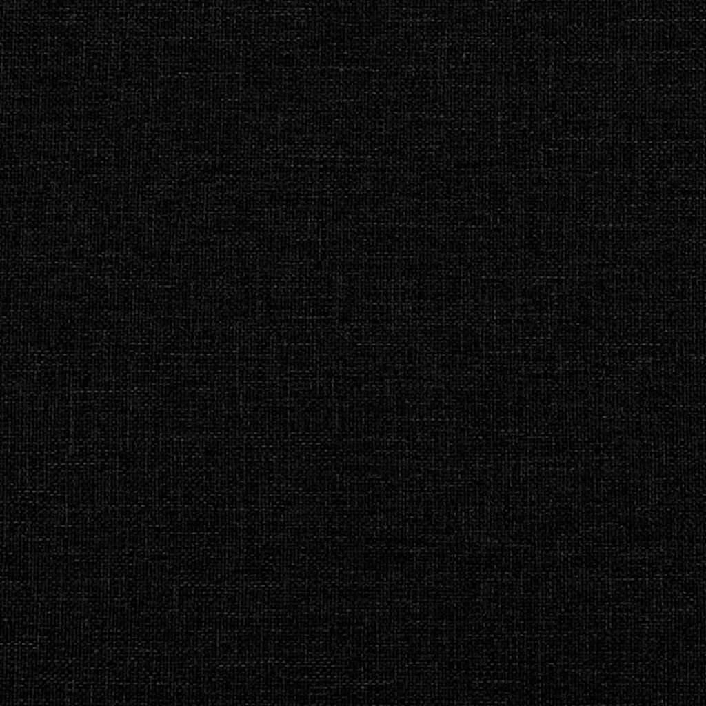fekete szövetpad párnákkal 113x64,5x75,5 cm