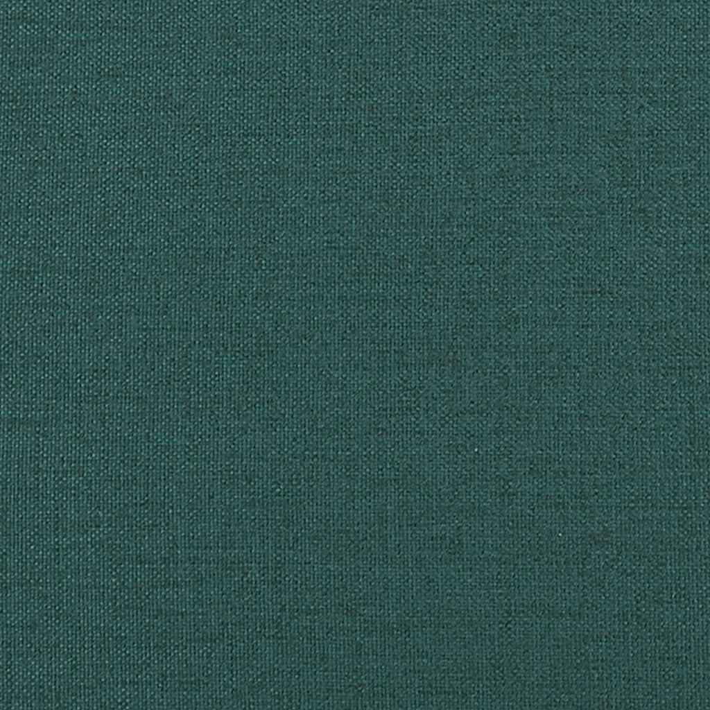 sötétzöld szövetpad párnákkal 113x64,5x75,5 cm