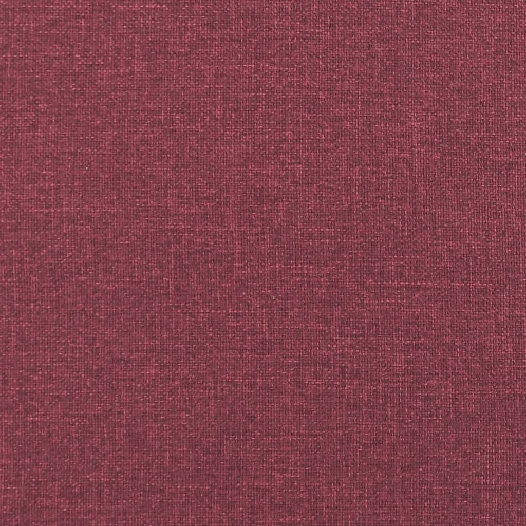 bordó szövetpad párnákkal 113x64,5x75,5 cm