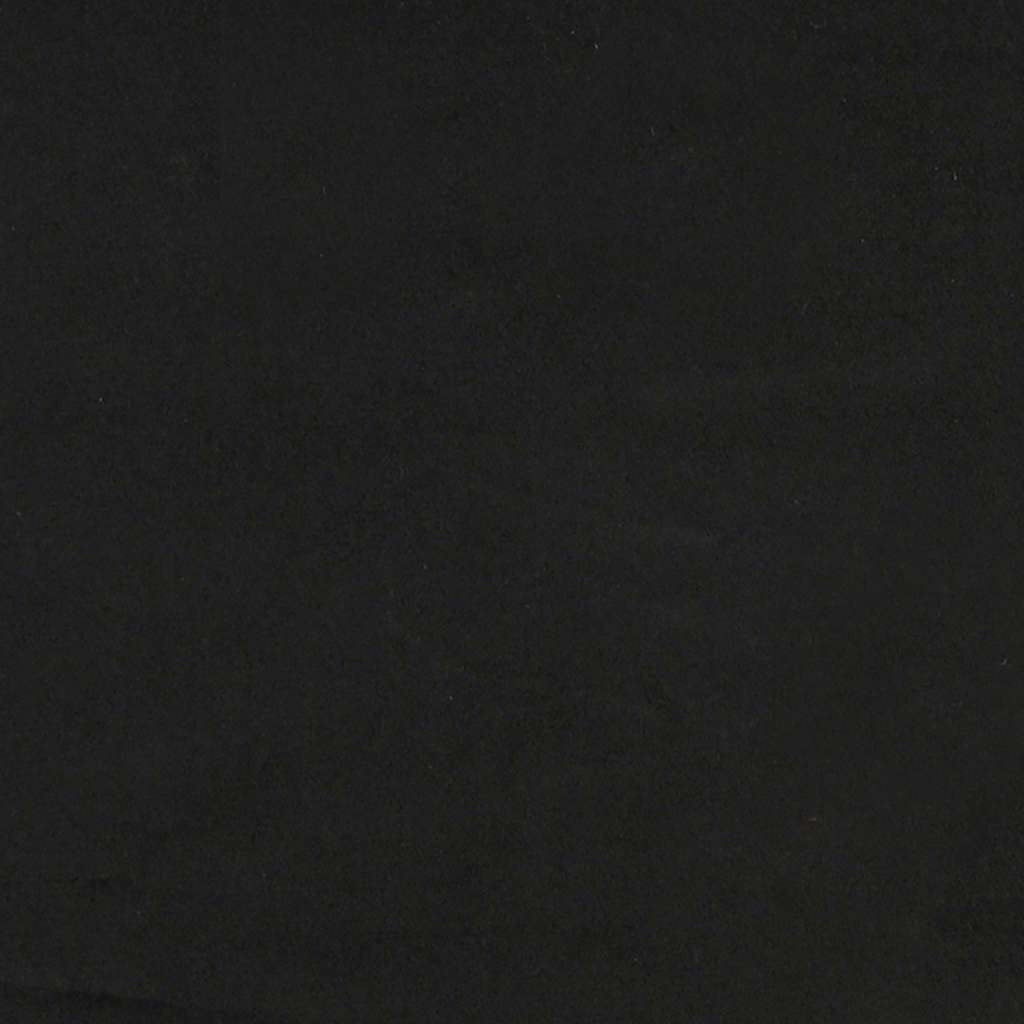 fekete bársony pad párnákkal 120,5 x 65 x 75 cm