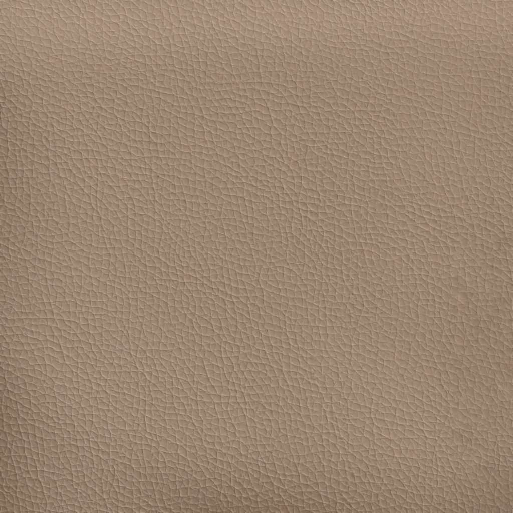 cappuccino-színű műbőr pad háttámlával 112x65,5x75 cm