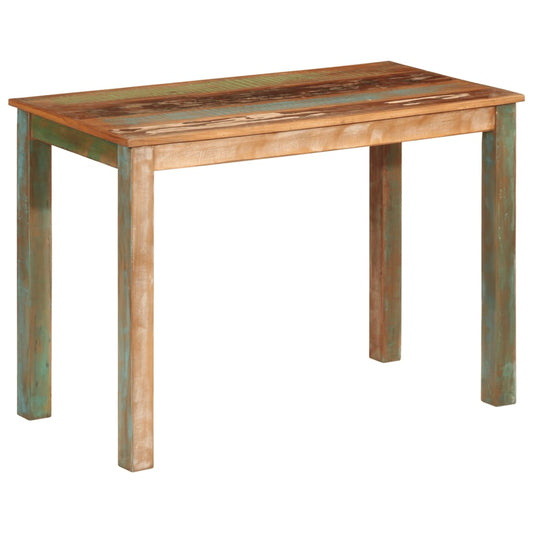 tömör újrahasznosított fa étkezőasztal 110 x 55 x 76 cm