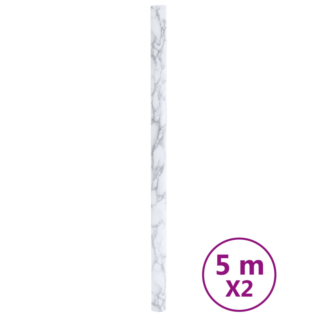 öntapadós márványfehér PVC bútormatricák 90 x 500 cm