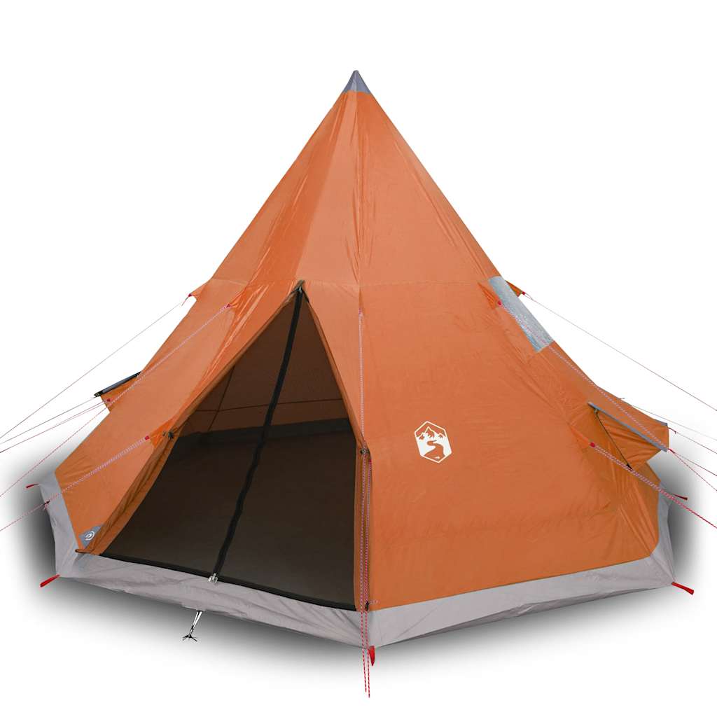 4 személyes narancssárga vízálló tipi kempingsátor