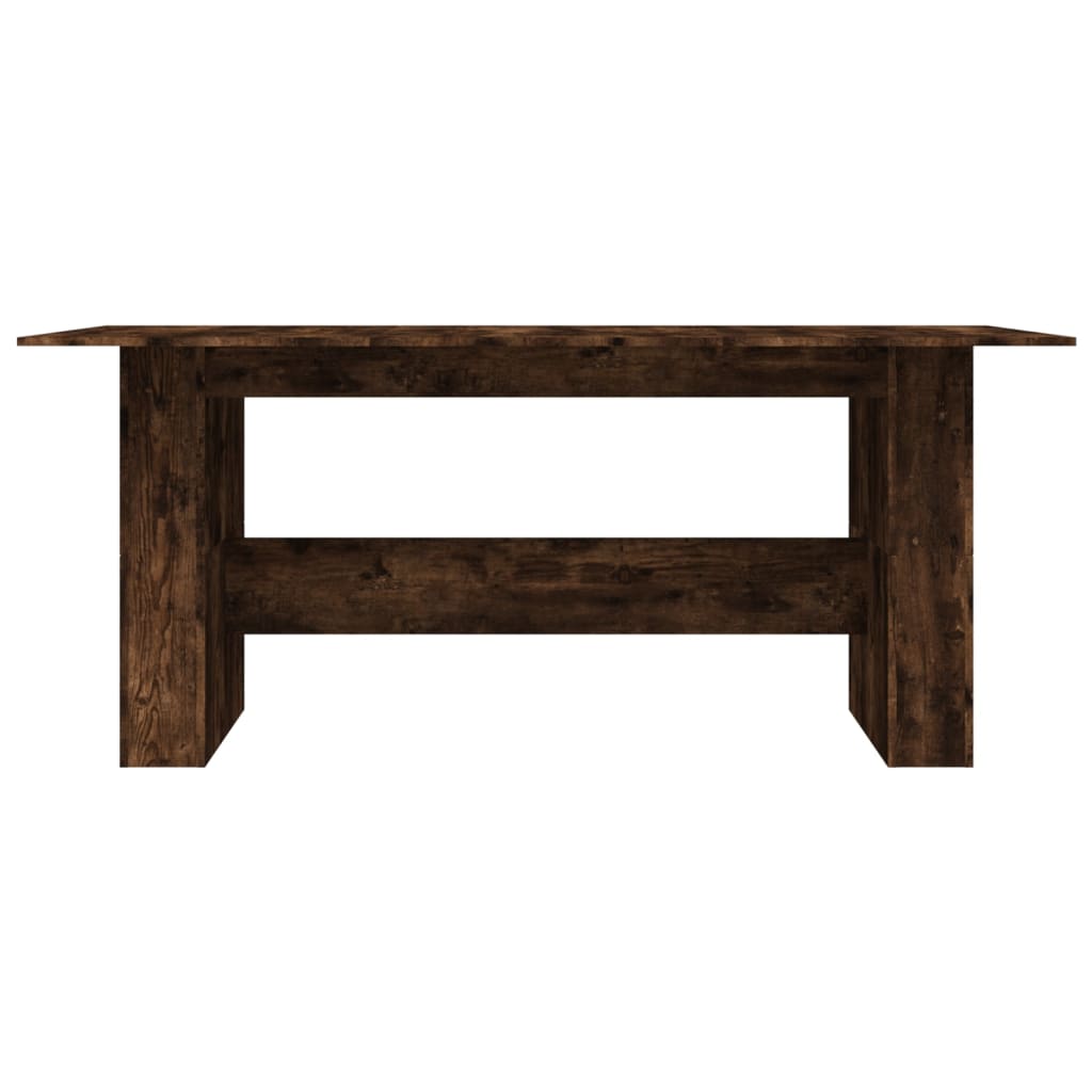 füstös tölgy színű szerelt fa étkezőasztal 180 x 90 x 76 cm