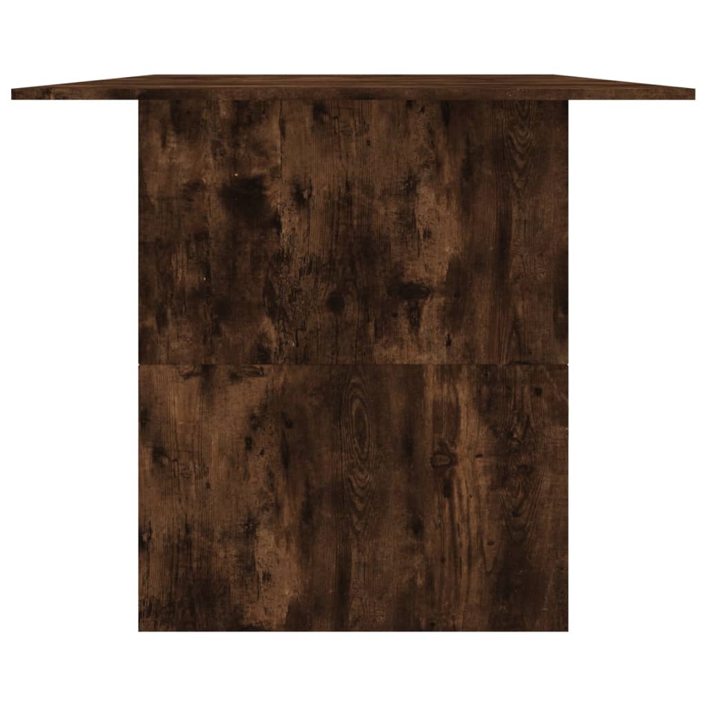 füstös tölgy színű szerelt fa étkezőasztal 180 x 90 x 76 cm
