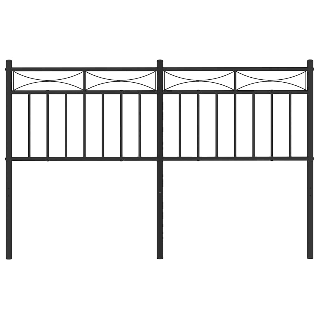 fekete fém csere fejtámla 135 cm